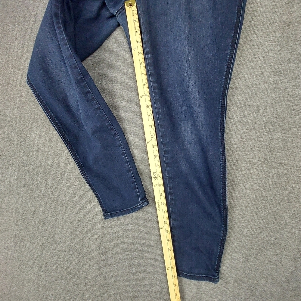 MELISSA MCCARTHY SEVEN 7 JEANS WOMENS BLUE CLASSIC SKINNY DENIM PANTS SIZE 16W - Picture 3 of 10